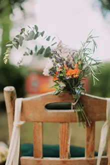 Feast Prints: Alternative wedding, decoration, chair, flowers, medium close-up