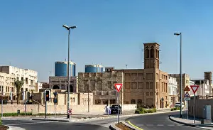 Architektur Prints: Altstadt am Dubai Creek, Dubai