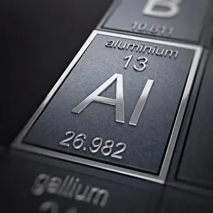 Square Prints: Aluminium (Chemical Element)
