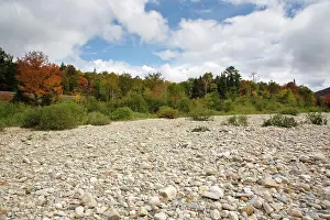 New England Prints: Ammonoosuc River in Carroll, New Hampshire USA during the autumn months