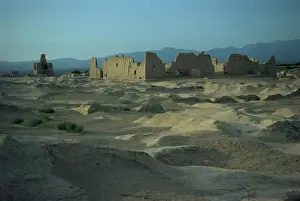 Peoples Republic Of China Prints: Ancient city on Silk Road, Jinohe, Turfan Depression, Xinjiang Province, China, Asia