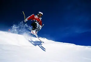 Mid Air Prints: Andorra, Soldeu, Skier jumping