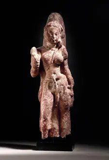 India Prints: The Androgynous Form of Shiva and Parvati (Ardhanarishvara)