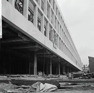 Holland Prints: Anefo photo collection. Construction Concertgebouw in Rotterdam