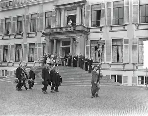 Utrecht Prints: Anefo photo collection. Defile Soestdijk Marinierskapel. July 8, 1949. Soestdijk, Utrecht