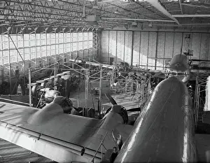 Dock Prints: Anefo photo collection. 'Dock' for DC6 at Schiphol