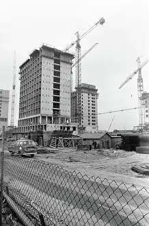 Exteriors Prints: Anefo photo collection. Exteriors under construction being Bijlmerbajes. November 15, 1976