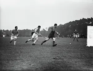 January Prints: Anefo photo collection. HHIC against BMHC 2-1, hockey. January 30, 1955