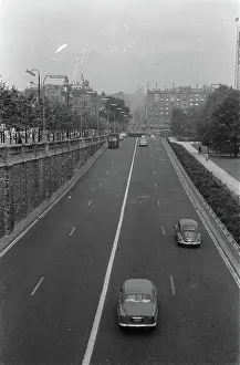 Belgium Prints: Anefo photo collection. Highway through Brussels. March 18, 1963. Belgium, Brussels
