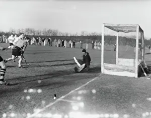 January Prints: Anefo photo collection. Hockey Laren against SCHC 2-1. January 19, 1958. Laren