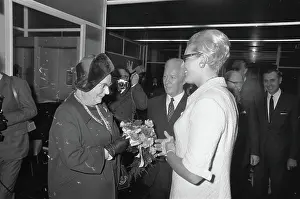 Anefo photo collection. Her Majesty Queen Juliana at Olympians in the RAI