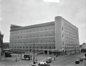 Hague Prints: Anefo photo collection. New PTT building in The Hague