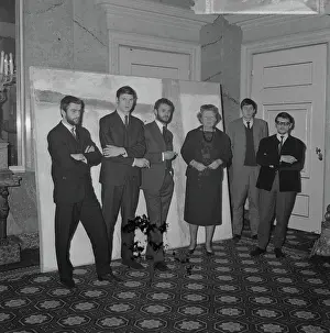 January Prints: Anefo photo collection. Painters at the Queen at Soestdijk Palace