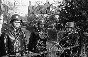 Police Prints: Anefo photo collection. Police monitoring at the residence of Indonesian embassy in Wassenaar