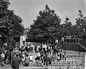 Anefo photo collection. Rehearsal ballet for the anniversary play in Delft. 30 June 1958. Delft, South Holland