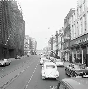 Riding Prints: Anefo photo collection. Riding in Vijzelstraat. March 27, 1964