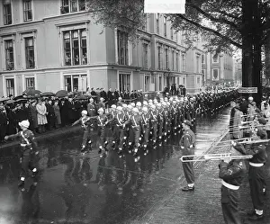 Hague Prints: Anefo photo collection. Royal Netherlands Marechaussee Defile The Hague 135 years