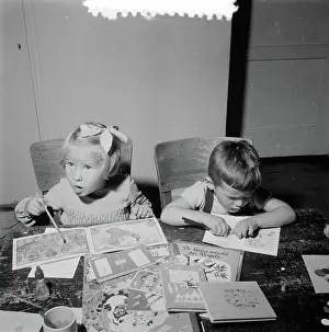 Shooting Prints: Anefo photo collection. Shooting child circle DS. Luca. November 12, 1955