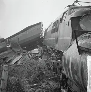 Stationary Prints: Anefo photo collection. Train accident at Boxtel