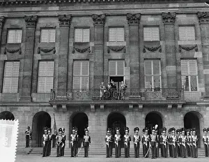 Balcony Prints: Anefo photo collection. Visit French president and Mrs