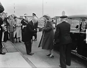 Anefo photo collection. Visit Royal Family on Noordoostpolder and Urk. July 13, 1951. Noordoostpolder, Urk