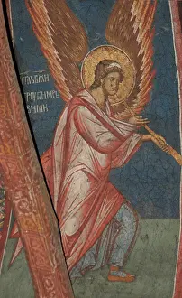 Angels Prints: Angel with trumpet by Anonymous / Visoki Decani monastery