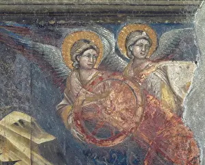 Gothic Style Prints: Angels by Guariento di Arpo, fresco, (circa 1338-1378), Italy, Padua, Pattavina Academy