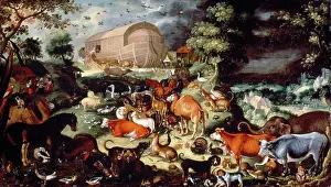 Old Testament Prints: The Animals Entering the Ark Jacob Savery II (ca.1593-1627 Flemish) Private Collection