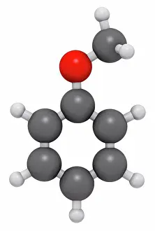 Perfume Prints: Anisole chemical molecule. Used in fragrances and as chemical precursor