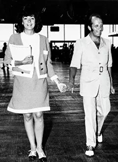 Celebrities Prints: Anna Moffo and Mario Lanfranchi, Rome Airport, 1969