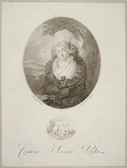Portrety Prints: Anna Teofila Née Sapieha Potocka (1758 1813) Wife of Seweryn Potocki Isabey