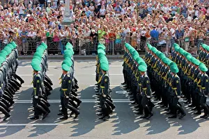 Independence Day Prints: Annual Independence Day parade along Khreshchatyk Street and Maidan Nezalezhnosti Independence Square