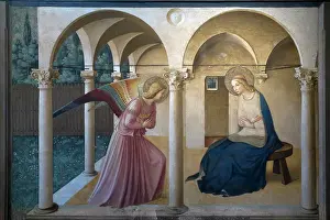 Frescoes Prints: Annunciation, by Fra Beato Angelico