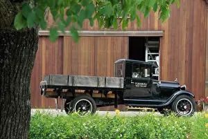 Vehicle Prints: Antique pickup truck, Turnbull Winery, Napa Valley, California, USA