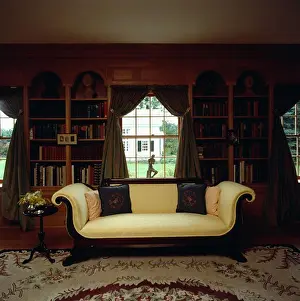 Shelving Prints: Antique sofa in traditional living room