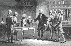 Engraved Image Prints: Antoine Laurent Lavoisier (1743-1894) French chemist