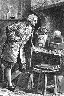 Engraved Image Prints: Antoine Laurent Lavoisier (1743-1894) French chemist