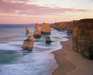Coast Prints: The Twelve Apostles along the coast on the Great Ocean Road in Victoria