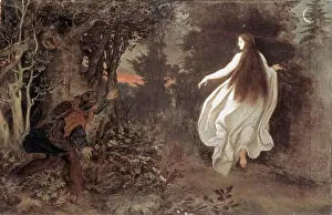 Vision Prints: Apparition in the Woods 1858 Moritz von Schwind (1804-1871 Austrian) Oil on canvas Schack-Galerie