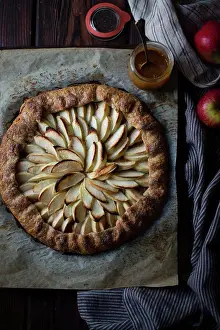 Pastry Prints: Apple Galette Rum Spiced Dulce de Leche, gluten-free