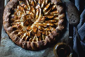 Pastry Prints: Apple Galette Rum Spiced Dulce de Leche, gluten-free