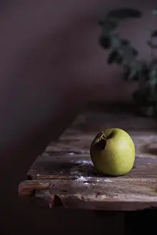 Stalk Prints: Apples on a vintage table in a kitchen