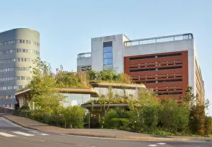 General View Prints: Approach from street with St James's University hospital in background