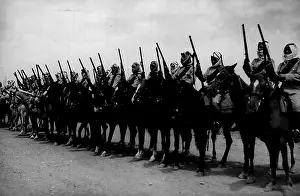 On The Move Prints: Arab Legion Manoeuvres -- Horsemen of the British trained Arab legion