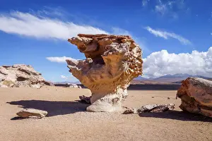 Atacama Prints: Arbol de Piedra in Siloli desert, sud Lipez reserva Eduardo Avaroa, Bolivia