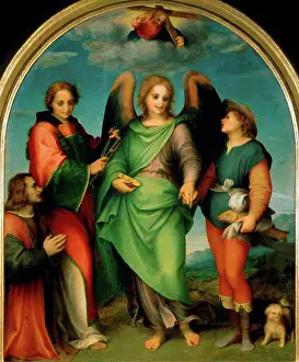 Old Testament Prints: The Archangel Raphael with Tobias