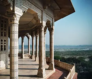 Arcade Prints: Architectural detail of Agra Fort, Agra, India