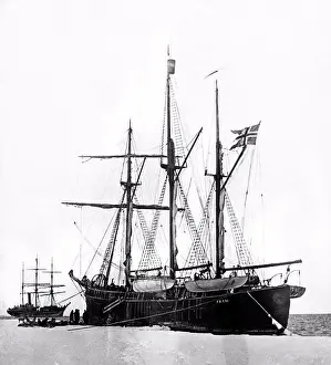 Stationary Prints: Arctic: c. 1898 Norwegian explorer Fridtjof Nansen's ship
