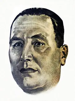 1950 Prints: Argentina: Juan Peron, President of Argentina 1946-1955