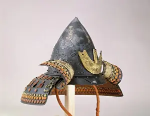 Influence Prints: Armor (Gusoku) early-mid-19th century Helmet signed by Saotome Ietada Japanese This armor reflects several waves of